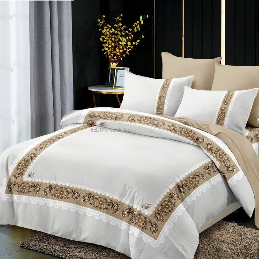 Digital Printing and Dyeing Brushed Four-Piece Bedding Set Rhinestone Velvet Duvet Cover AB Kit 150G 120/90/80G Digital Printing and Dyeing Brushed Four-Piece Bedding Set Rhinestone Velvet Duvet Cover AB Kit 150G 120/90/80G