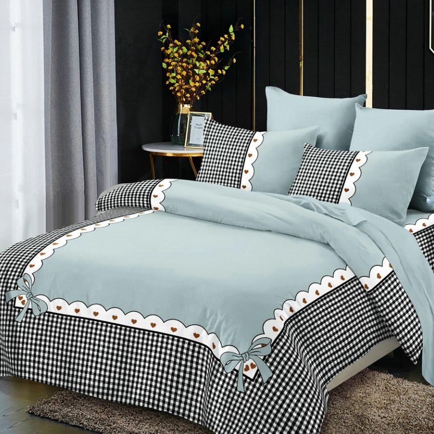 Digital Printing and Dyeing Brushed Four-Piece Bedding Set Rhinestone Velvet Duvet Cover AB Kit 150G 120/90/80G Digital Printing and Dyeing Brushed Four-Piece Bedding Set Rhinestone Velvet Duvet Cover AB Kit 150G 120/90/80G