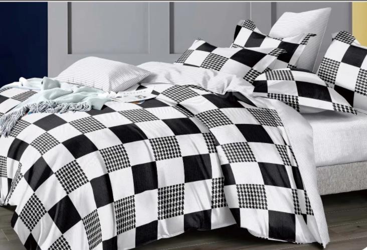 Four-Piece Bedding Set Black and White Geometry Diamond Three-Piece 3D Digital Factory Direct Sales Four-Piece Bedding Set Black and White Geometry Diamond Three-Piece 3D Digital Factory Direct Sales
