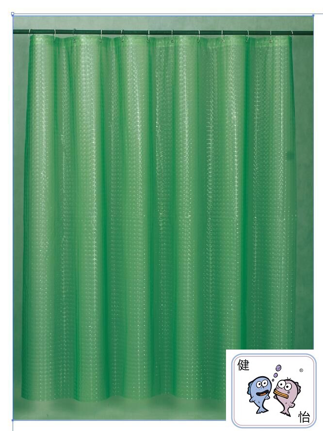 Bathroom small curtain Bathroom bath off waterproof mould mantra thickening perforation - free 3 d cat eye