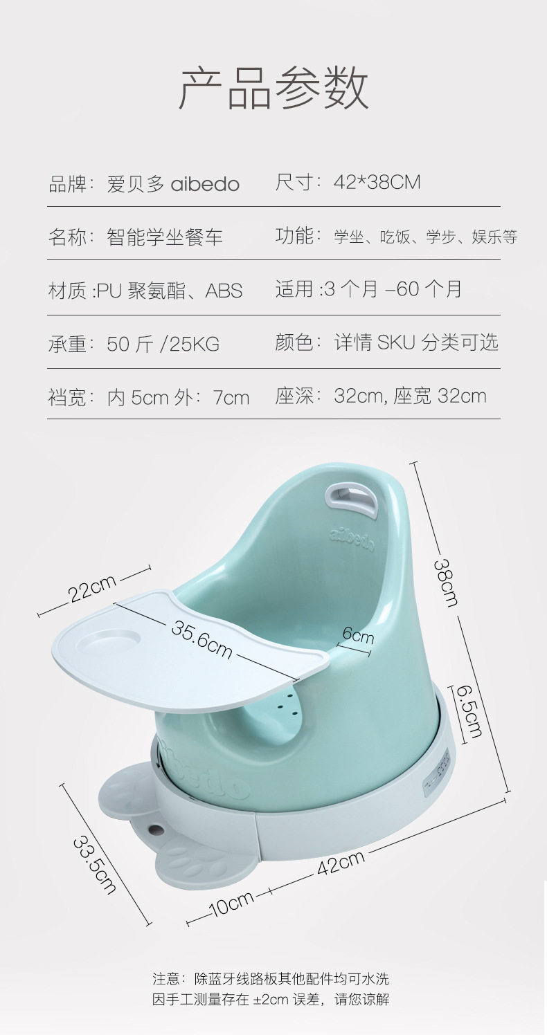 IBaby Baby Dining Chair Children Eating Baby MultiFunctional Dining Chair Household Dining Table Children Portable Chair
