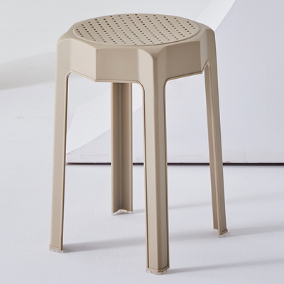 Plastic Stool Thickened Adult Nordic Dining Home Dining Stool Creative Stacked Restaurant Bench round Stool Chair
