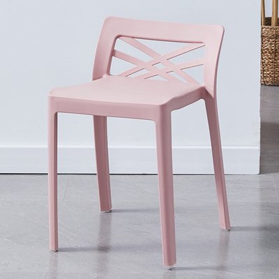 Nordic Plastic Stool Thickened Household Dining Chair with Backrest Living Room High Stool Bench Bench Bench Chair Spare Dining Stool