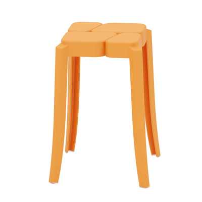 Nordic Plastic Thickening Chair Household Living Room Stool Economical Plastic Stool Square Stool Simple Stackable Plastic Stool