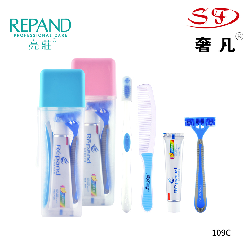 Chenglong hotel the disposable goods toothbrush toothpaste comb shampoo body wash to travel kit