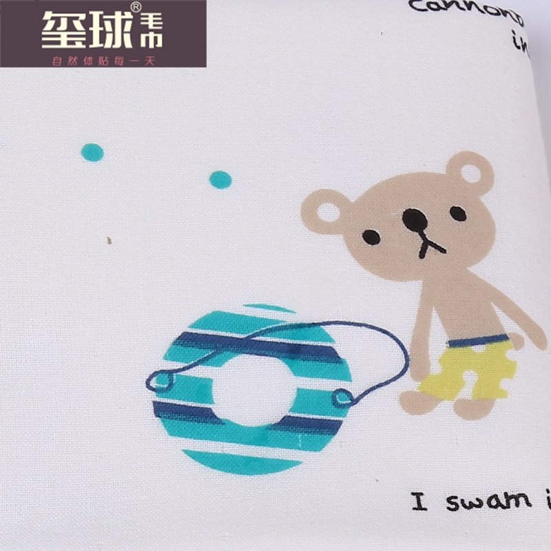 Cotton gauze towel printing towel spongy children gift towel