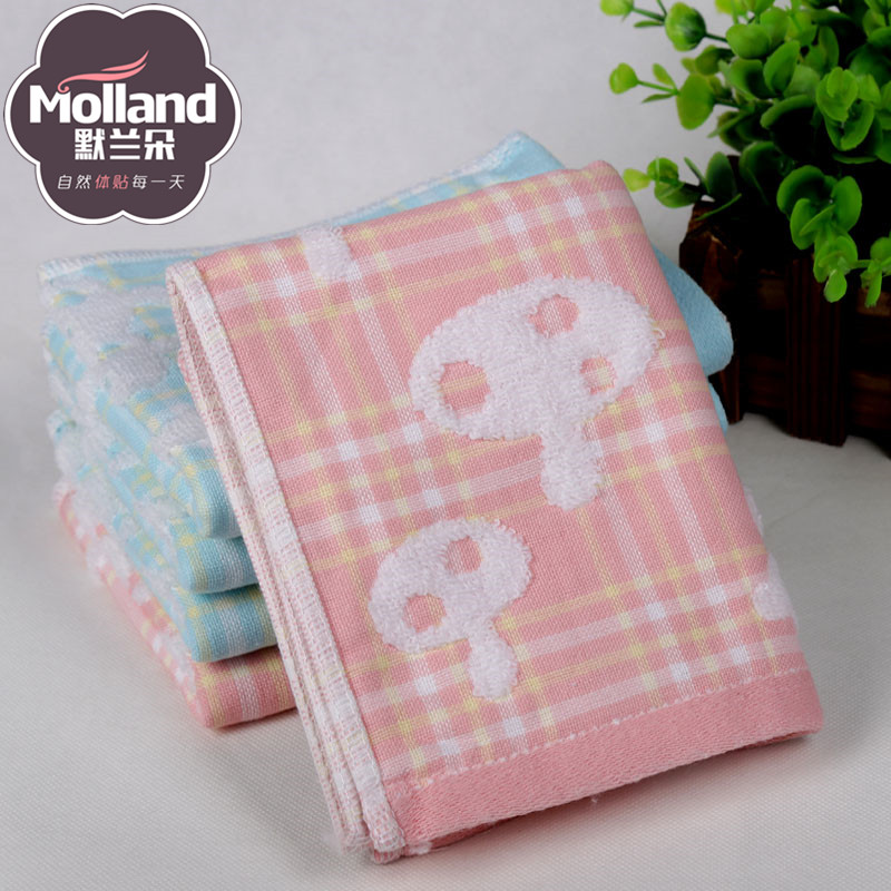 Cotton gauze child towel no twist to mention mushroom child towel top absorbent children wash towel