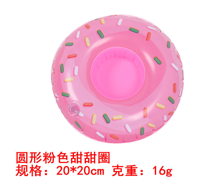 Spot Supply PVC Inflatable Water Toys Flamingo Cup Holder Inflatable Float Coaster Floating Beverage Cup Holder