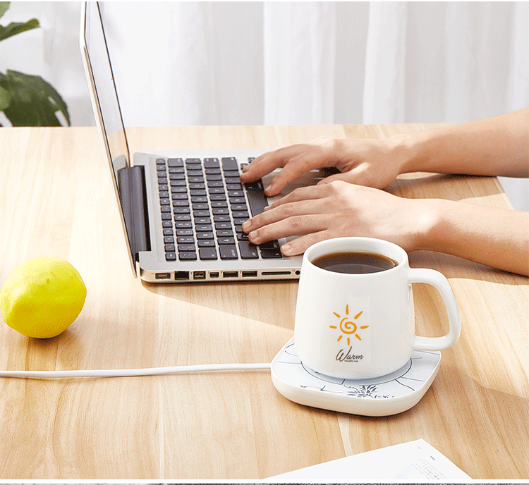 Internet Celebrity Thermal Cup 55 Degrees Heating Coaster Insulation Warm Cup Thermal Cup Pad Ceramic Heating Coaster