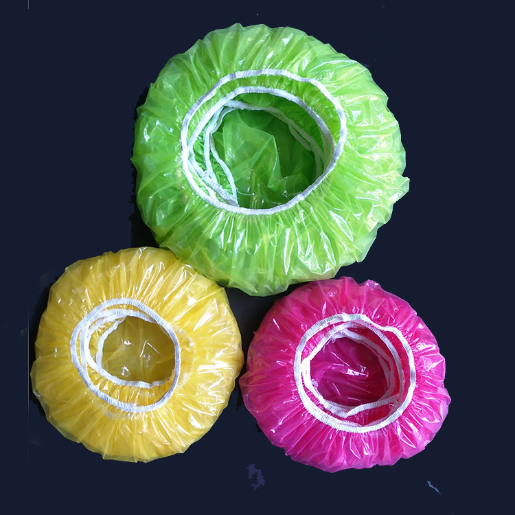 Wholesale Solid Color Plastic Bowl Cover Transparent Dust Cover Wholesale Plastic Transparent Food Cover PE Plastic Bowl Plastic Wrap