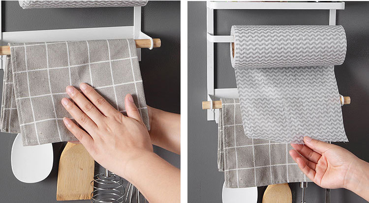 Japanese Iron Craft Refrigerator Storage Rack Magnetic Kitchen Storage Washing Machine Sidewall Hanger Plastic Wrap Tissue Storage Rack Japanese Iron Craft Refrigerator Storage Rack Magnetic Kitchen Storage Washing Machine Sidewall Hanger Plastic Wrap Tissue Storage Rack