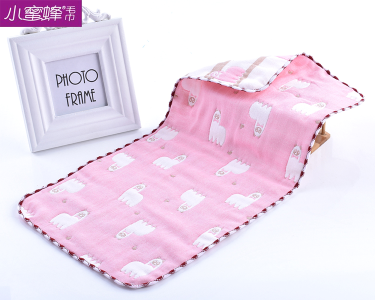 Six layers of multicolored cartoon towel small animal towel small bee towel Six layers of multicolored cartoon towel small animal towel small bee towel