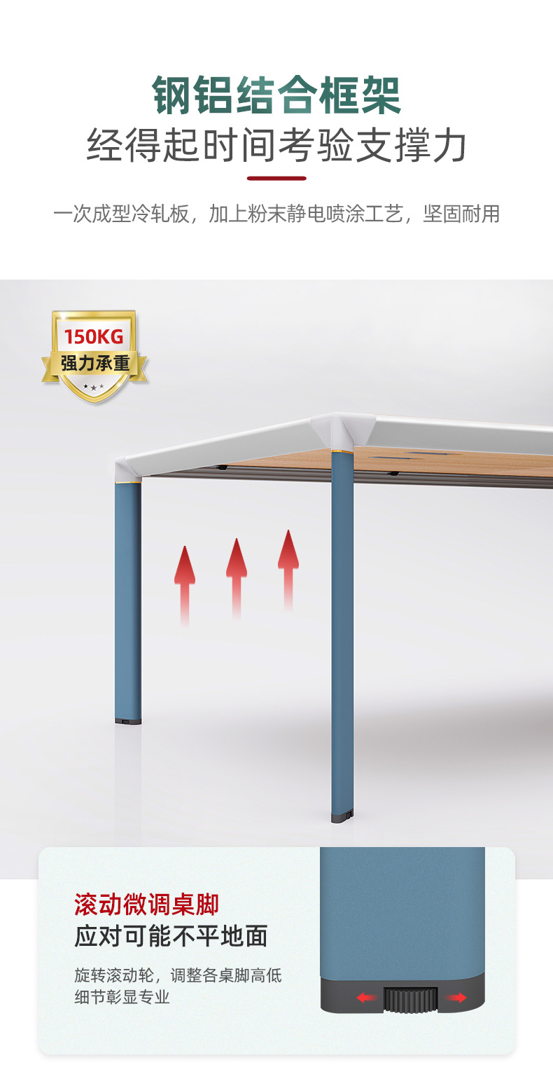Diou Staff Table and Chair Combination Simple Modern Four-Person Station Computer Desk Office Desk with Chinese Screen Card Holder Office Furniture