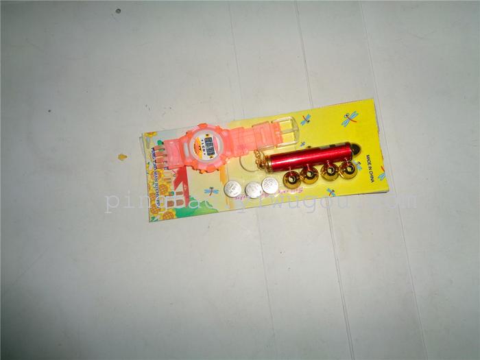 The new electronic toy laser head suction card five plus small treasure table