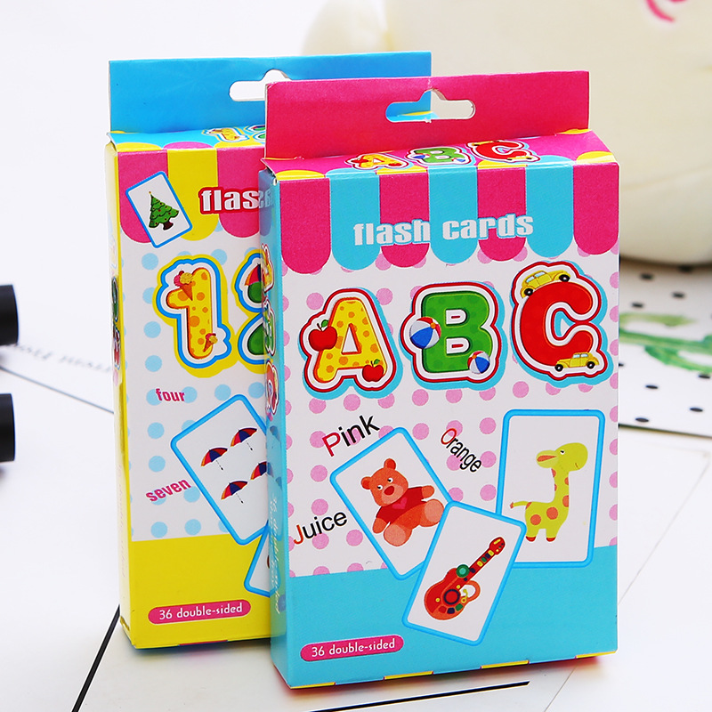 Children&#039;s English Enlightening Early Education Card Educational Toy Baby Reading Picture Literacy Study Table Game Card Cross-Border Supply