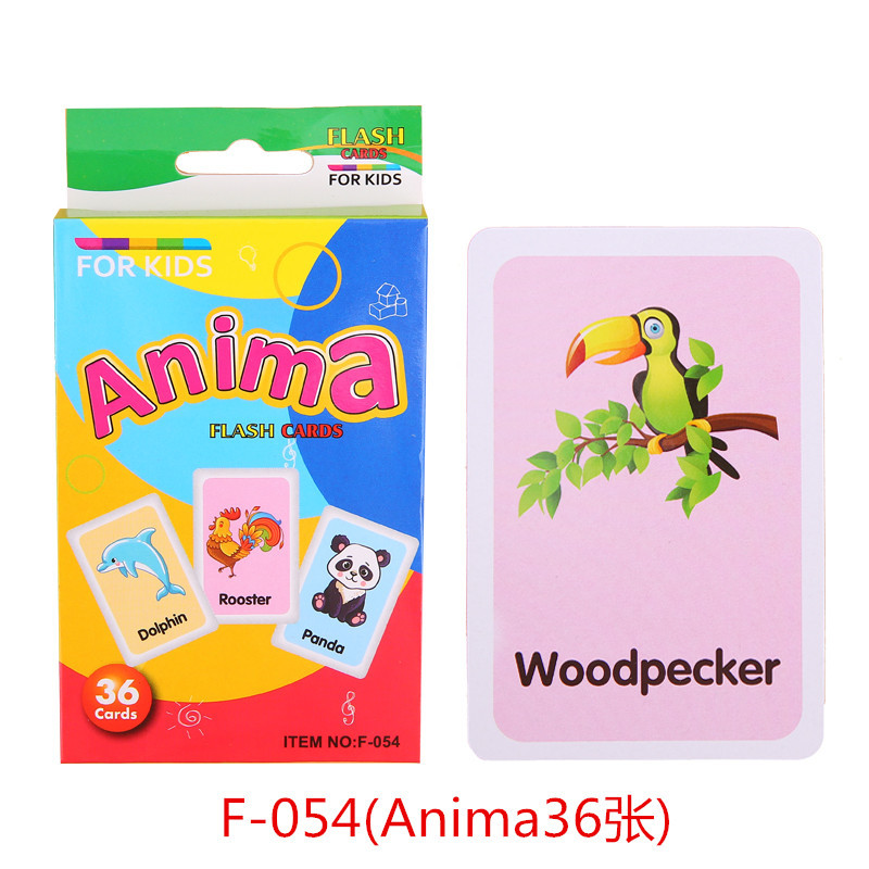 Children's English Enlightening Early Education Card Educational Toy Baby Reading Picture Literacy Study Table Game Card Cross-Border Supply Children's English Enlightening Early Education Card Educational Toy Baby Reading Picture Literacy Study Table Game Card Cross-Border Supply