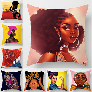 Yiwu Factory Cross-Border Hot Rose DIY Cushion OEM Processing Graphic Customization Home Back Cushion Throw Pillow with Core