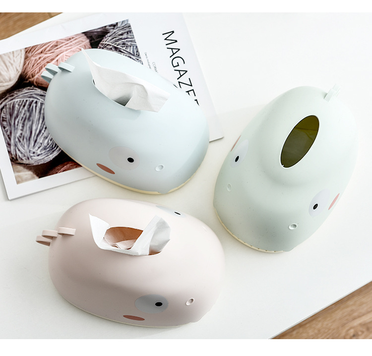Cute Dinosaur Creative Home Paper Extraction Box Beautiful Shape Household Living Room Desktop Tissue Box Pp Plastic Storage Box