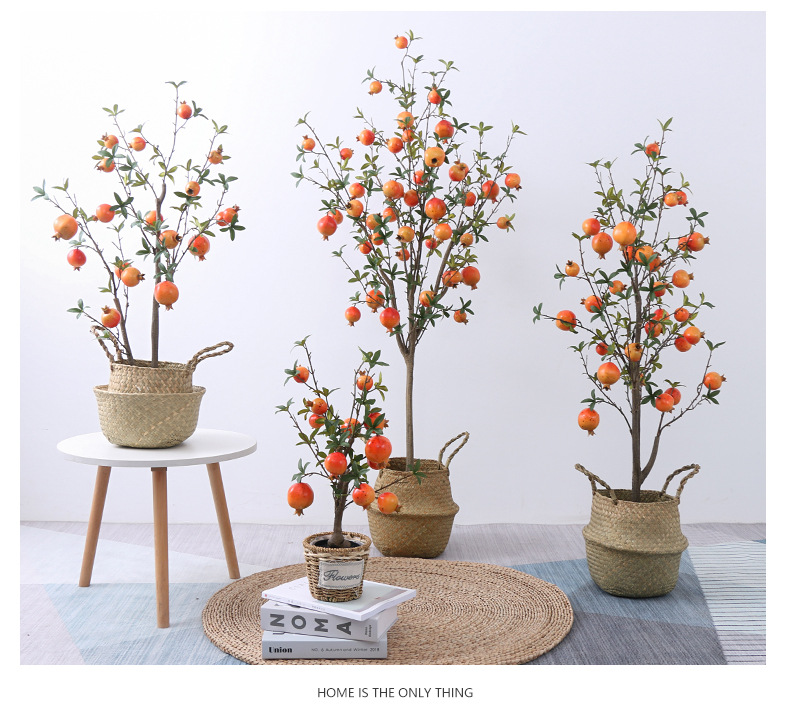 New Artificial Pomegranate Tree Potted Plant Simulation Fruit Artificial Flower Fruit Home Shooting Decoration Artificial Flower Artificial Green Plant New Artificial Pomegranate Tree Potted Plant Simulation Fruit Artificial Flower Fruit Home Shooting Decoration Artificial Flower Artificial Green Plant