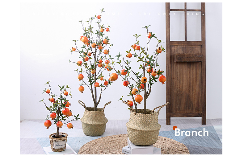 New Artificial Pomegranate Tree Potted Plant Simulation Fruit Artificial Flower Fruit Home Shooting Decoration Artificial Flower Artificial Green Plant New Artificial Pomegranate Tree Potted Plant Simulation Fruit Artificial Flower Fruit Home Shooting Decoration Artificial Flower Artificial Green Plant