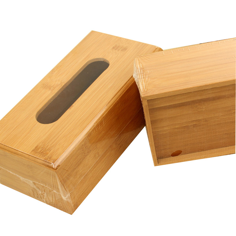 European-Style Creative Tissue Box Simple Wooden Large Tissue Box Tissue Box Elegant Tissue Cover Customizable Wholesale