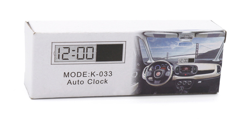 Practical car electronic clock sucker clock k-033 car transparent liquid crystal display time clock Practical car electronic clock sucker clock k-033 car transparent liquid crystal display time clock