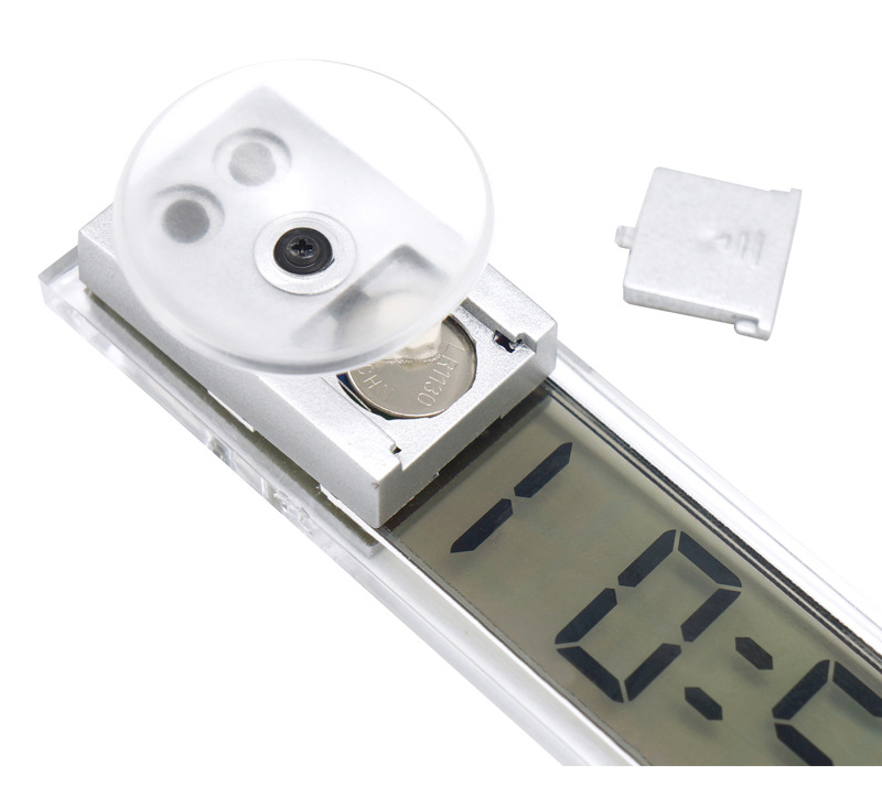 Practical car electronic clock sucker clock k-033 car transparent liquid crystal display time clock Practical car electronic clock sucker clock k-033 car transparent liquid crystal display time clock