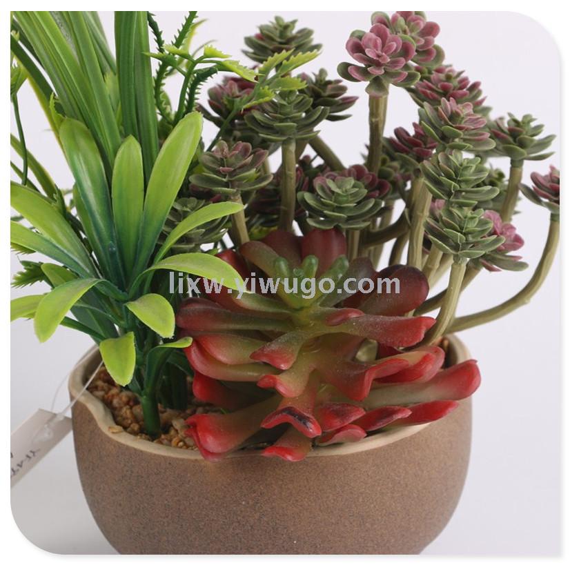 Home furnishings small trees make fortune tree grass ball artificial flower set flower decoration artificial 