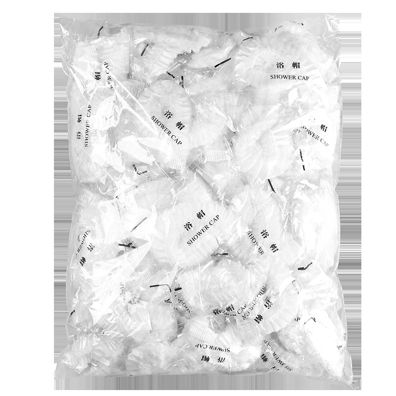 100 women adult fitted with waterproof bath cap kitchen cap disposable thick cover shower cap shower cap