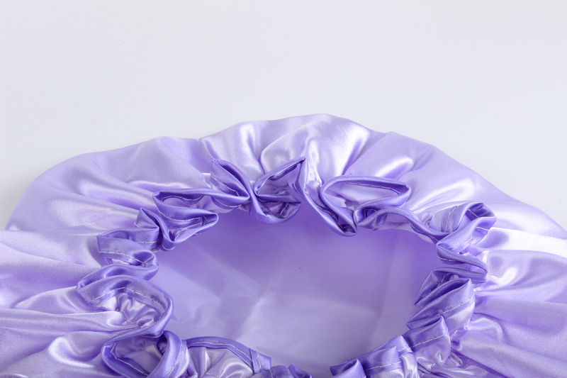 spot double layer bath cap waterproof pink bath cap PEVA lady shower cap color cloth shower cap a substitute hair