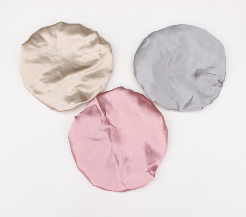 spot double layer bath cap waterproof pink bath cap PEVA lady shower cap color cloth shower cap a substitute hair