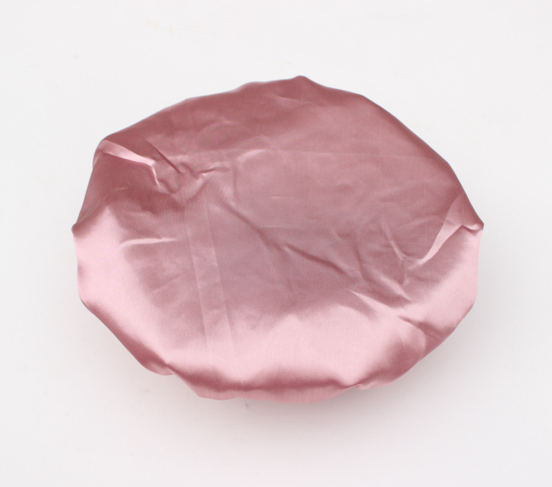 spot double layer bath cap waterproof pink bath cap PEVA lady shower cap color cloth shower cap a substitute hair