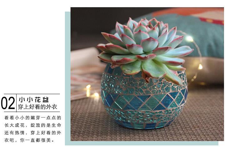 Colorful Mosaic Glass Candlestick Romantic Ornaments Gift DIY Incense Cup Candle Cup Succulent Flower Pot Pen Holder Colorful Mosaic Glass Candlestick Romantic Ornaments Gift DIY Incense Cup Candle Cup Succulent Flower Pot Pen Holder