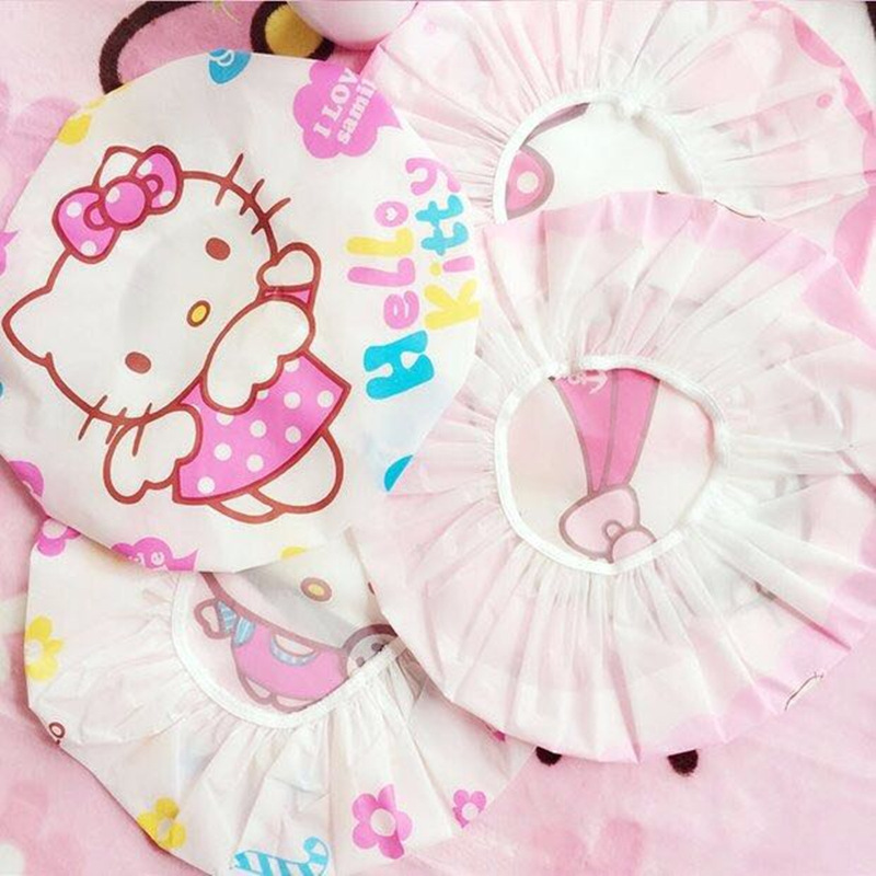 Shower cap Waterproof cap thickened adult female shower cap Children's Cute cap Kitchen range hood pack mail