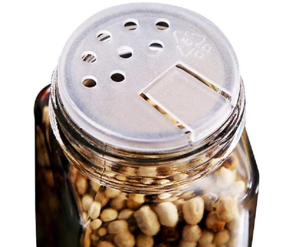Square Bottle Glass Bottle Spice Jar Salt and Pepper Pepper Cellar