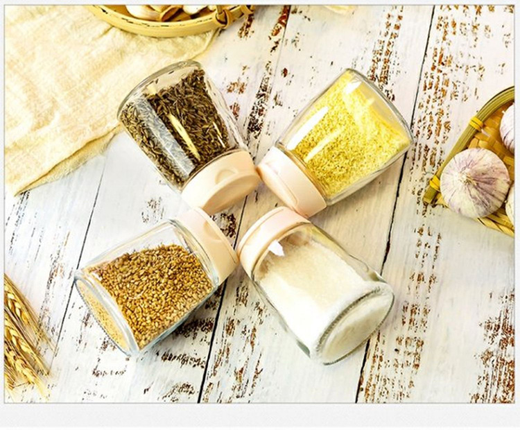 Double-Opening Seasoning Bottle Glass BBQ Seasoning Bottle Household Kitchen Pepper Salt Jar Seasoning Bottle Seasoning Can Set Double-Opening Seasoning Bottle Glass BBQ Seasoning Bottle Household Kitchen Pepper Salt Jar Seasoning Bottle Seasoning Can Set