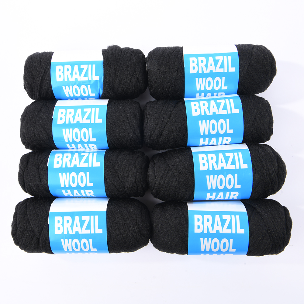Wholesale Polypropylene Yarn High Quality Hairpiece Polypropylene Fiber Hair Weaving Hair Extension Wool 