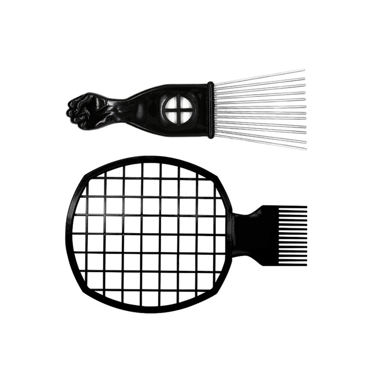AliExpress Black Perm Comb Set African Dreadlocks Care Tool Sponge Styling Comb Steel Needle Hair Comb