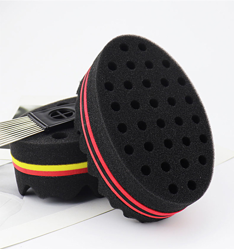 AliExpress Black Perm Comb Set African Dreadlocks Care Tool Sponge Styling Comb Steel Needle Hair Comb