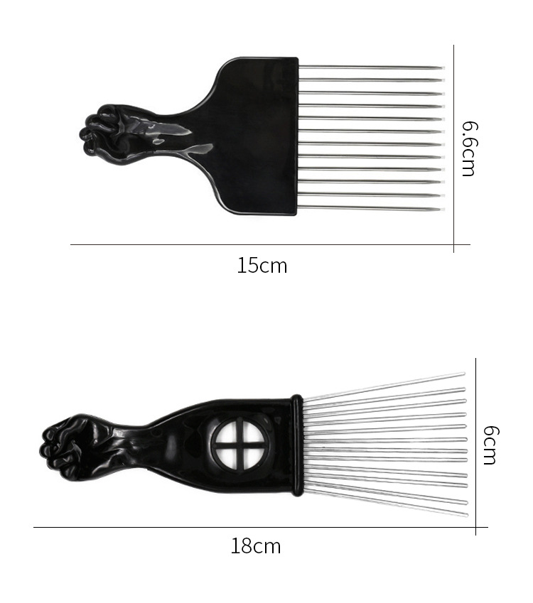 AliExpress Black Perm Comb Set African Dreadlocks Care Tool Sponge Styling Comb Steel Needle Hair Comb