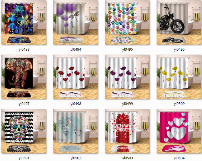 African Girl Digital Printing Shower Curtain C- Type Plastic Hook Metal Grommet Factory Direct Sales Quantity Discount African Girl Digital Printing Shower Curtain C- Type Plastic Hook Metal Grommet Factory Direct Sales Quantity Discount