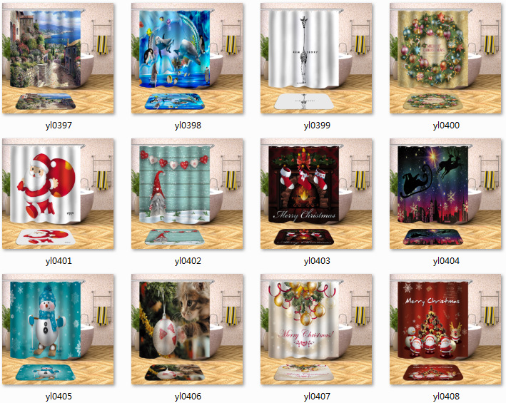 African Girl Digital Printing Shower Curtain C- Type Plastic Hook Metal Grommet Factory Direct Sales Quantity Discount African Girl Digital Printing Shower Curtain C- Type Plastic Hook Metal Grommet Factory Direct Sales Quantity Discount