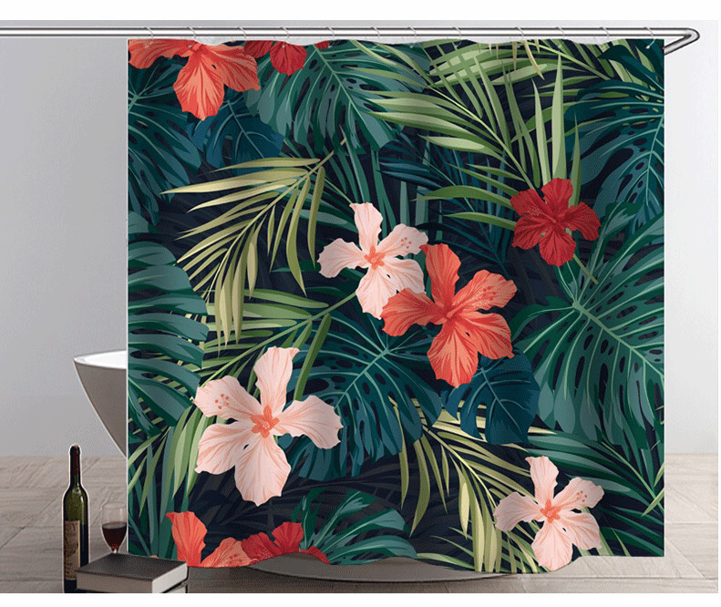 African Girl Digital Printing Shower Curtain C- Type Plastic Hook Metal Grommet Factory Direct Sales Quantity Discount African Girl Digital Printing Shower Curtain C- Type Plastic Hook Metal Grommet Factory Direct Sales Quantity Discount