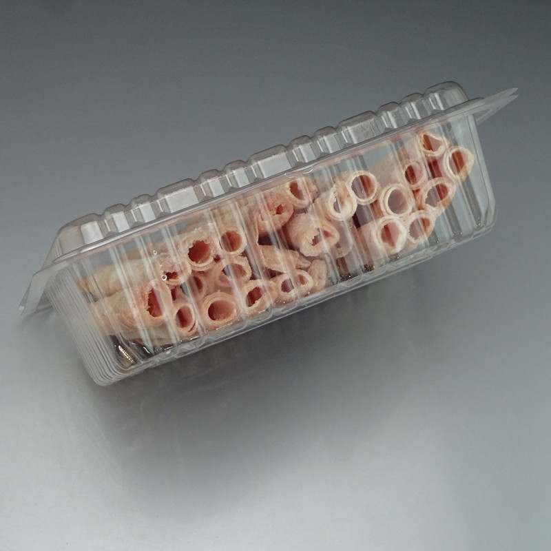 Disposable Meat Slice Box Transparent Fresh-Keeping Frozen Plastic with Lid Lamb Chops Beef Roll Packing Box to-Go Box Free Shipping