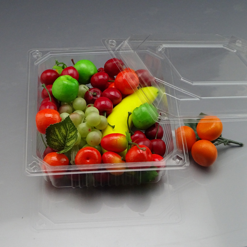 Disposable Meat Slice Box Transparent Fresh-Keeping Frozen Plastic with Lid Lamb Chops Beef Roll Packing Box to-Go Box Free Shipping