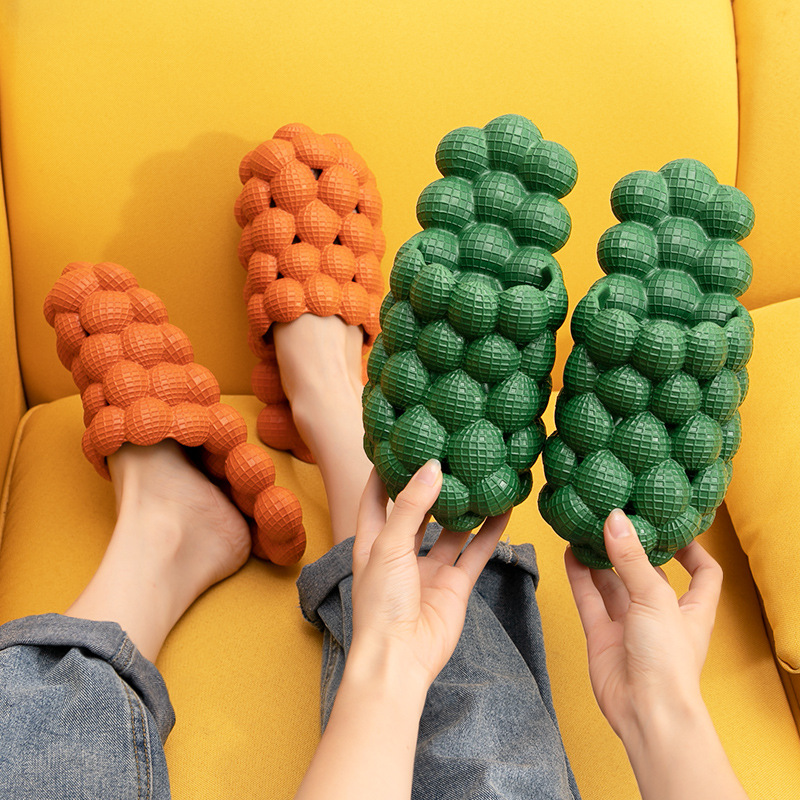 [European and American Large Size] Women&#039;s Men&#039;s Summer Purple Grape Lychee Peanut Best-Seller on Douyin African European and American Foreign Trade Slippers