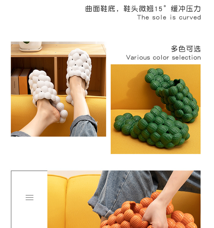 [European and American Large Size] Women's Men's Summer Purple Grape Lychee Peanut Best-Seller on Douyin African European and American Foreign Trade Slippers