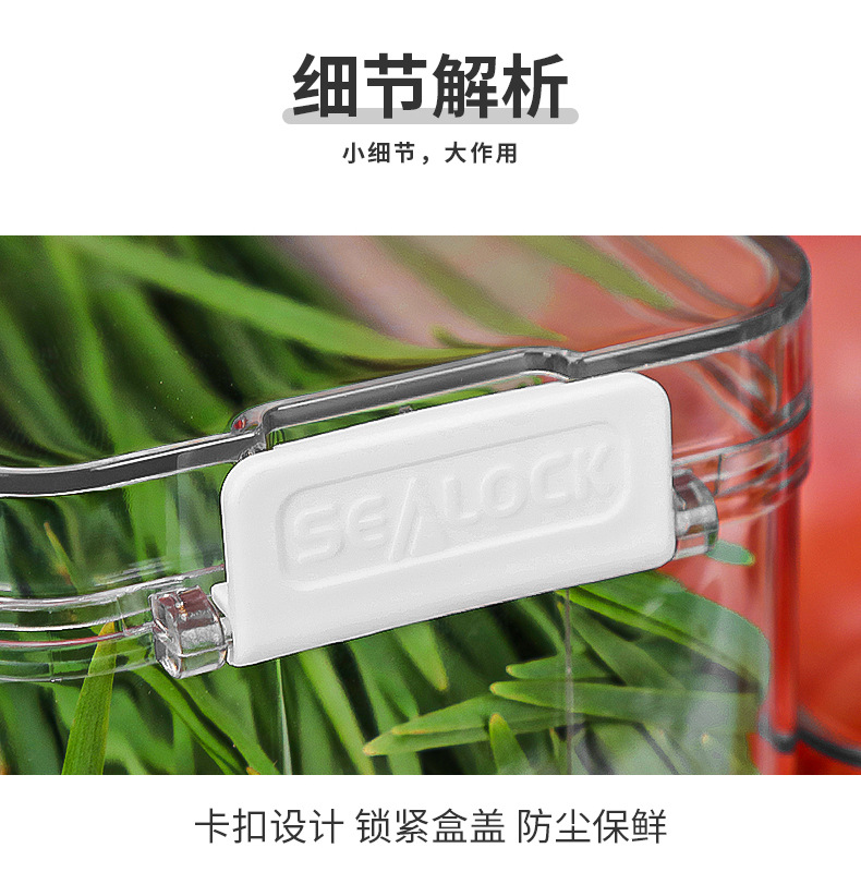 Refrigerator Storage Box Kitchen Food Finishing Frozen Fresh-Keeping Transparent Egg Storage Box Pet with Lid Fruit and Vegetable Drain Box