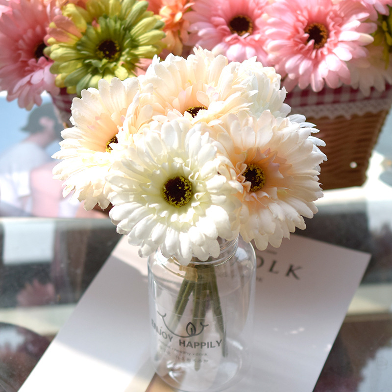 Flower Artificial Flower Gerbera Wedding Bouquet African Chrysanthemum Artificial Flower Preserved Fresh Flower