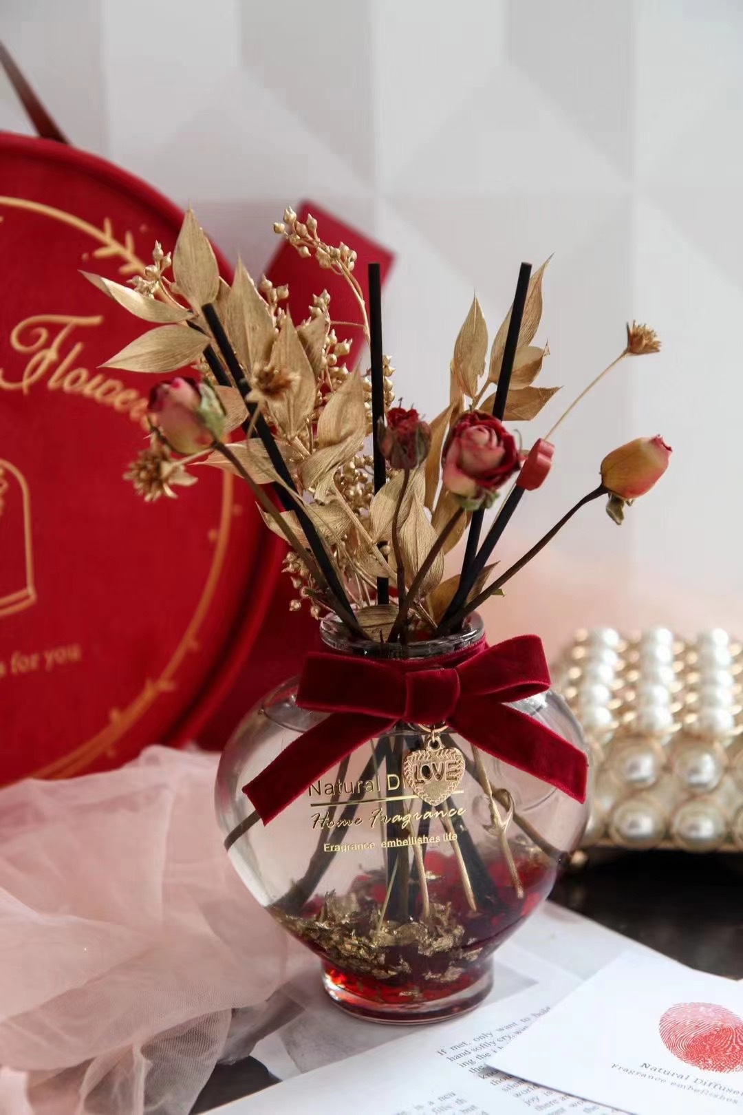 Flower FireFree Aromatherapy African Chrysanthemum Champagne Flower Freesia New Home Indoor Teacher's Day Flower Gift